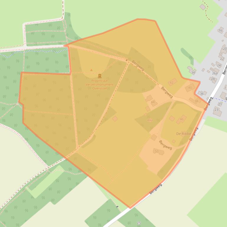 Kaart van postcodegebied 7475AD.