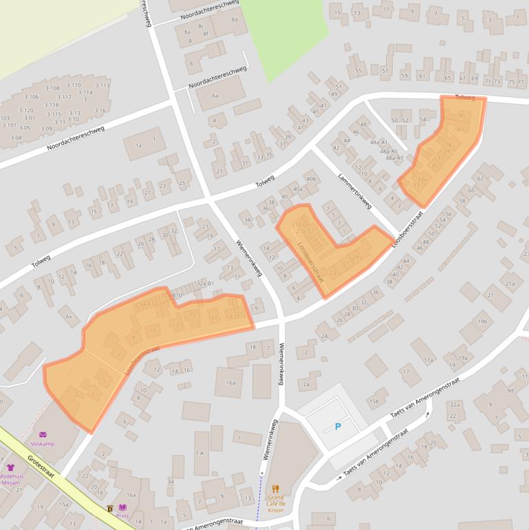 Kaart van postcodegebied 7475BN.