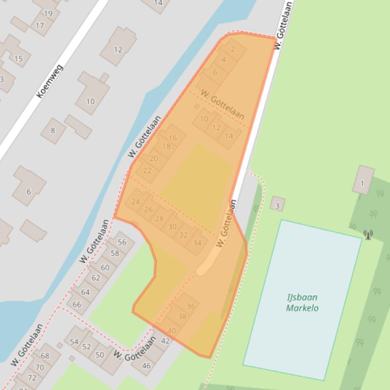 Kaart van postcodegebied 7475CH.