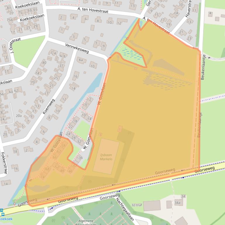 Kaart van postcodegebied 7475CJ.