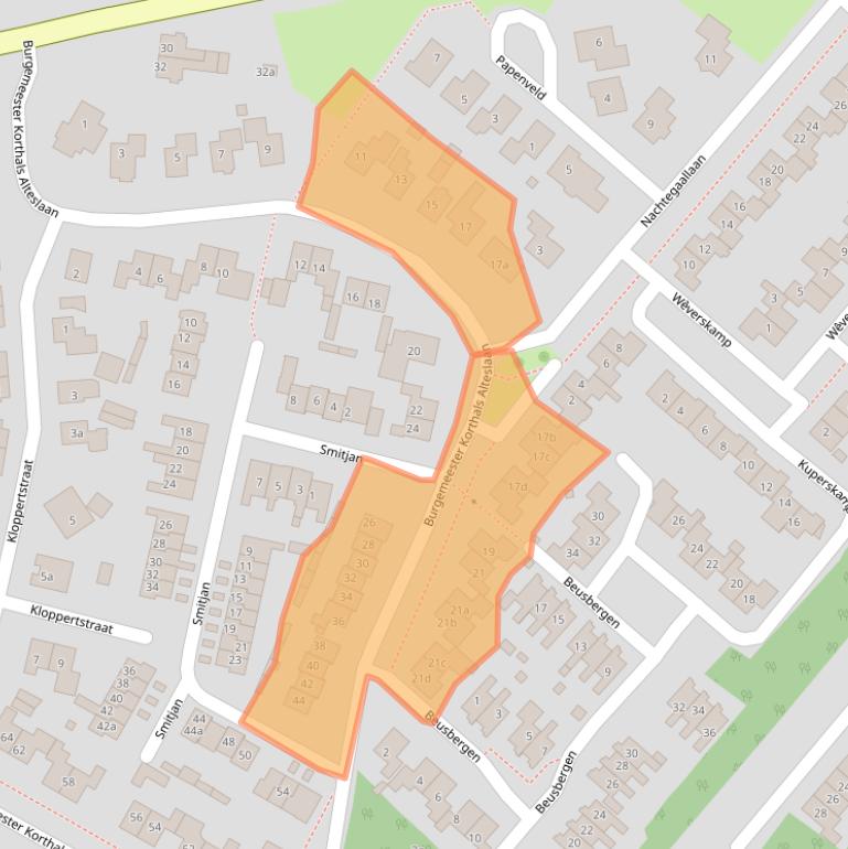 Kaart van postcodegebied 7475DB.