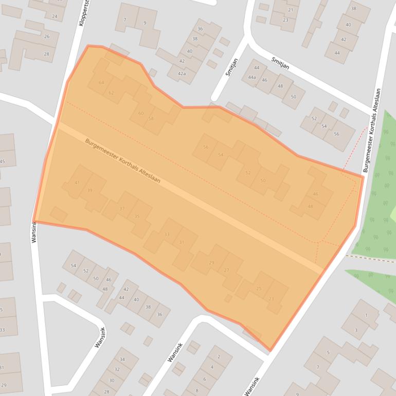 Kaart van postcodegebied 7475DC.