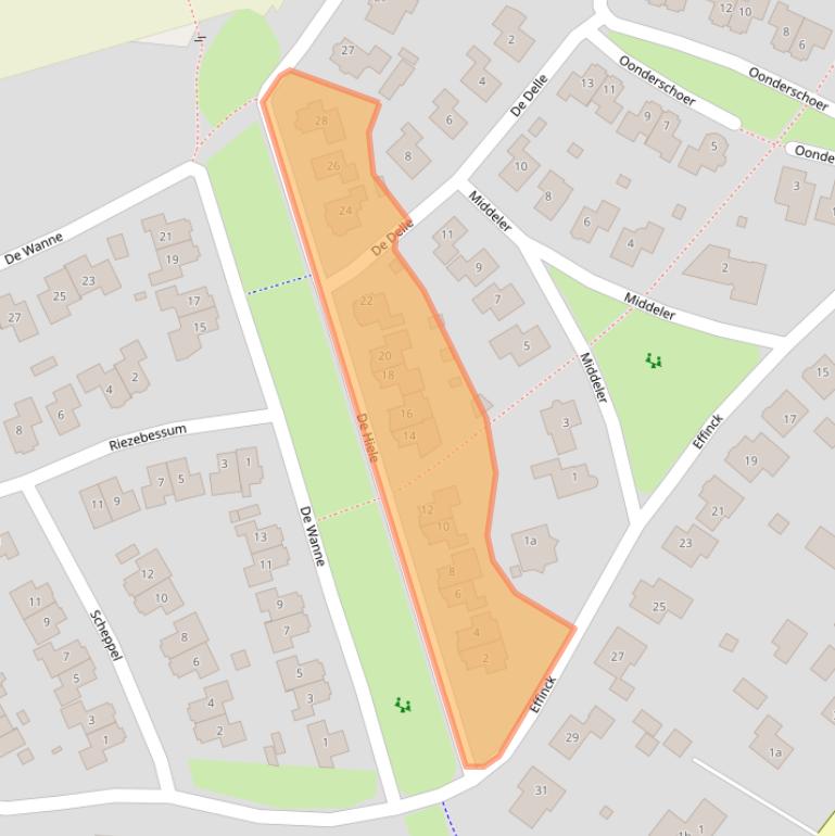 Kaart van postcodegebied 7475GL.