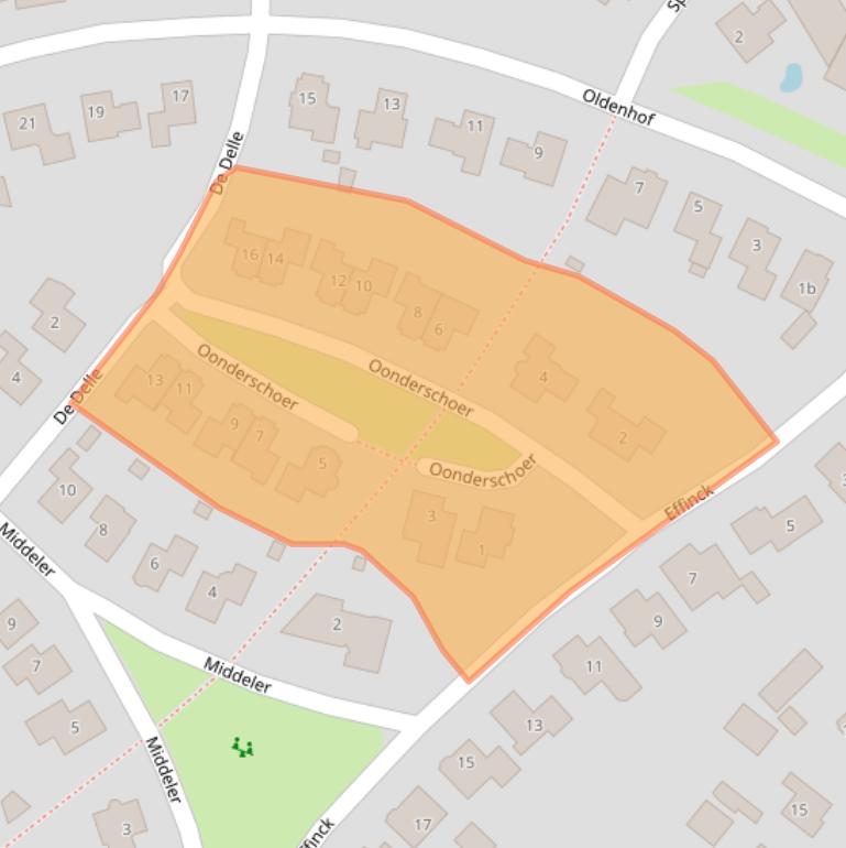 Kaart van postcodegebied 7475GN.