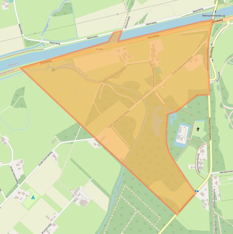 Kaart van postcodegebied 7475MP.