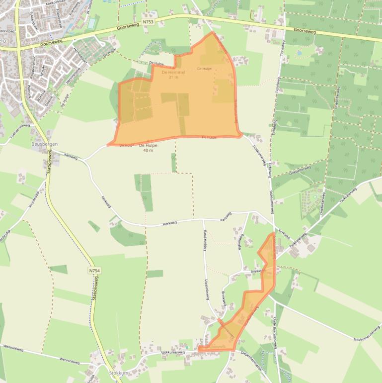 Kaart van postcodegebied 7475MT.