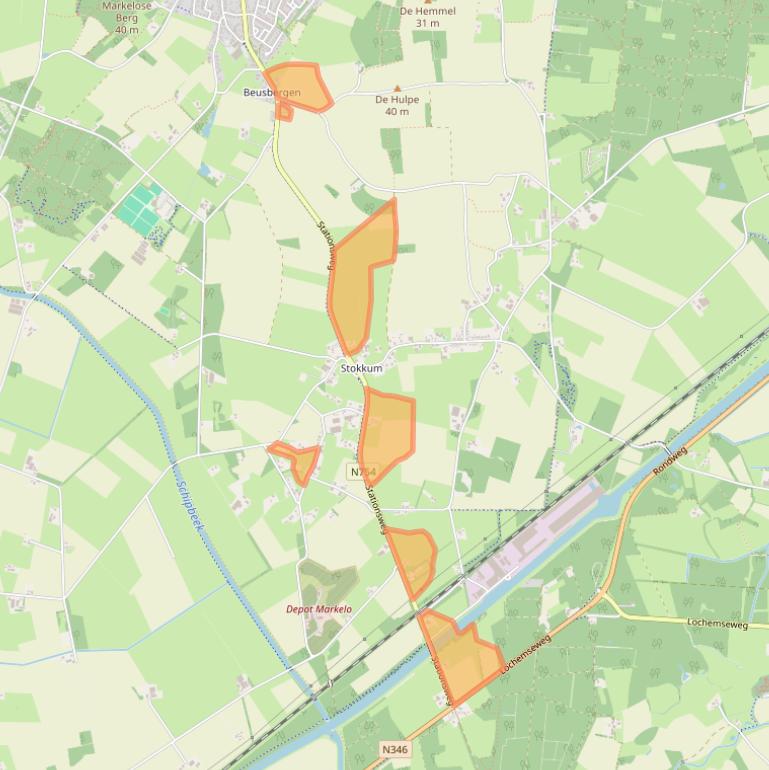 Kaart van postcodegebied 7475NM.