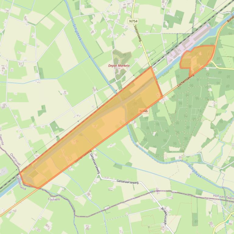Kaart van postcodegebied 7475PB.