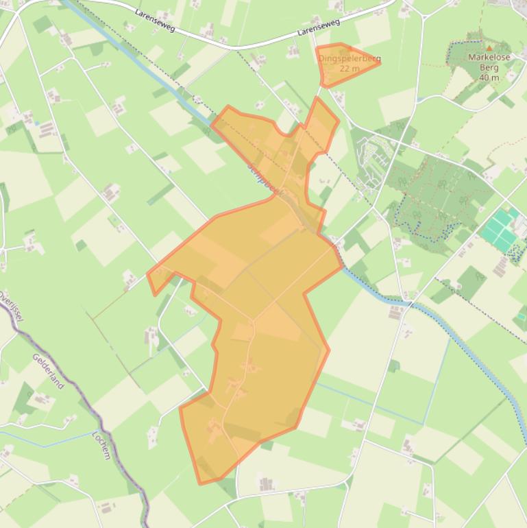 Kaart van postcodegebied 7475PL.