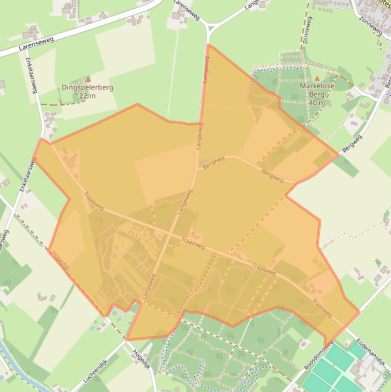 Kaart van postcodegebied 7475PS.