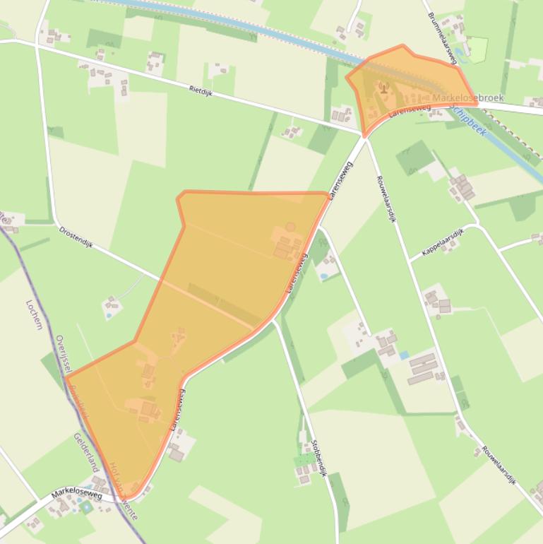 Kaart van postcodegebied 7475PX.