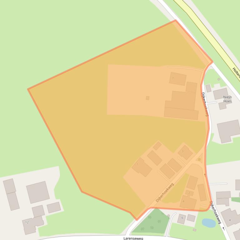 Kaart van postcodegebied 7475RW.