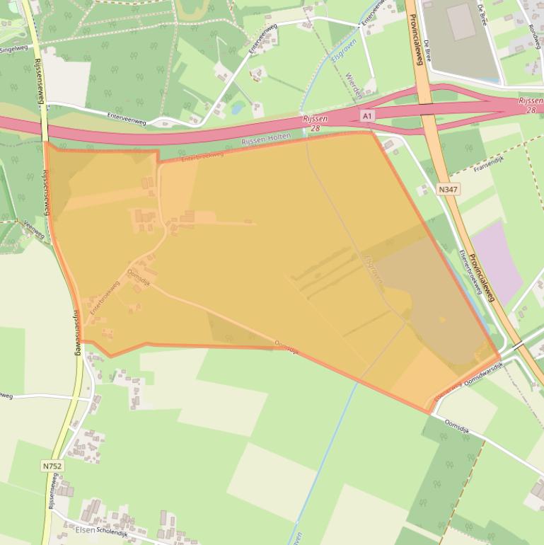 Kaart van postcodegebied 7475SZ.