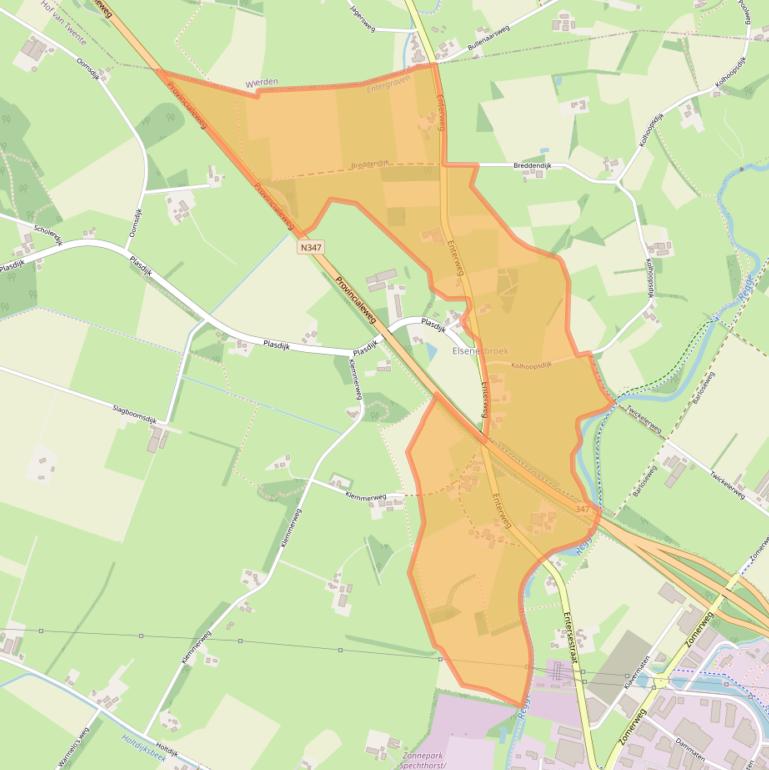 Kaart van postcodegebied 7475TK.