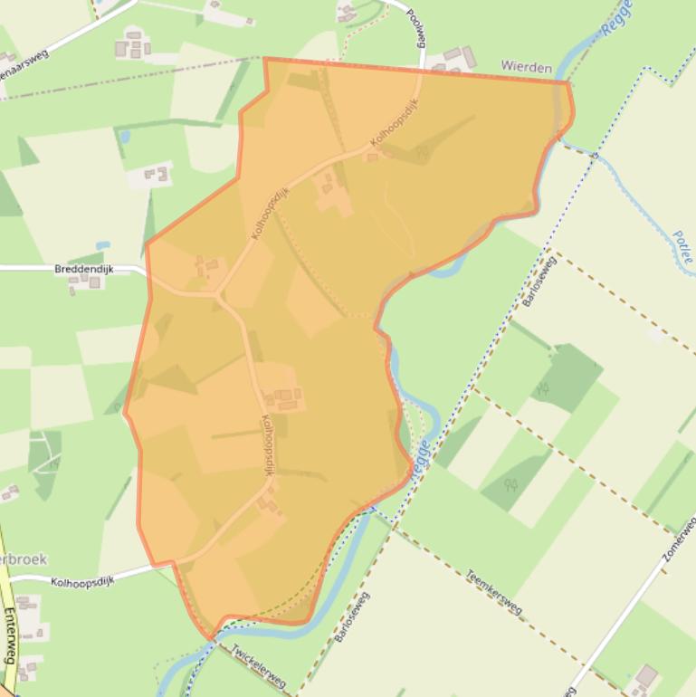 Kaart van postcodegebied 7475TL.