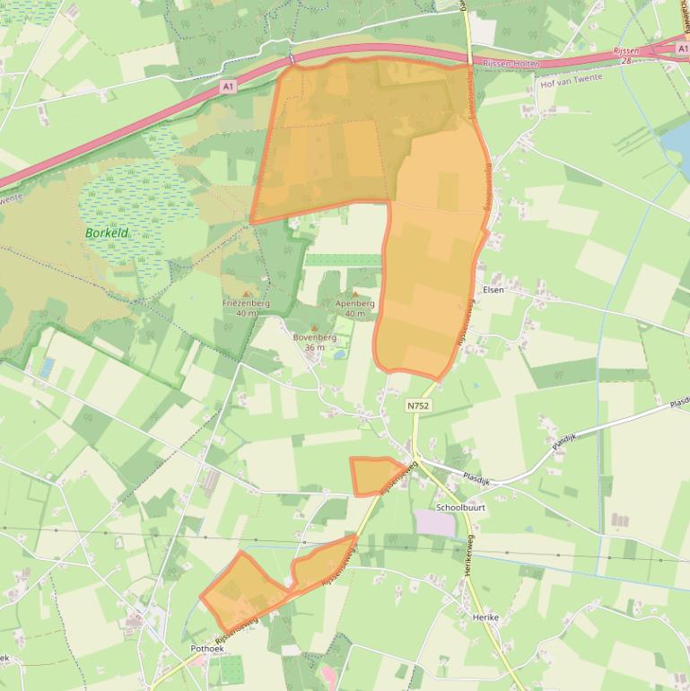 Kaart van postcodegebied 7475VA.