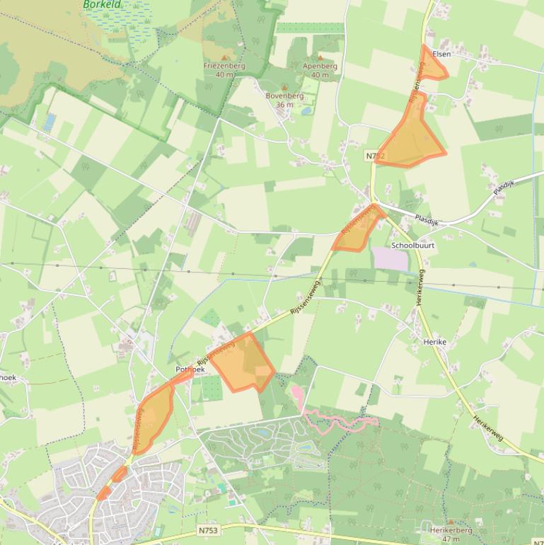 Kaart van postcodegebied 7475VB.