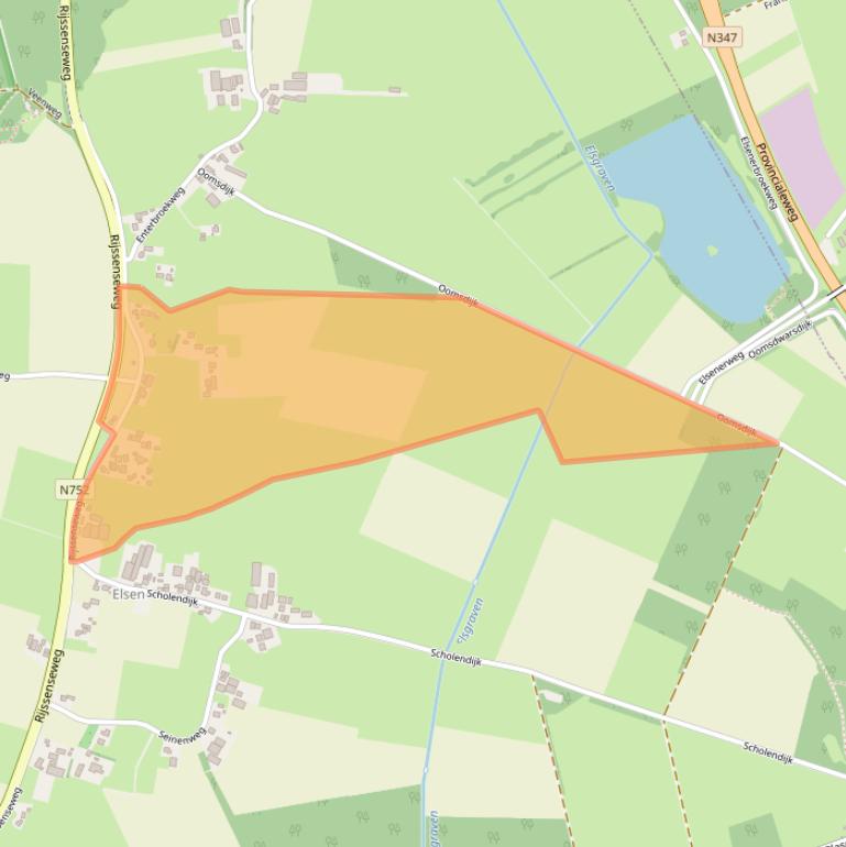 Kaart van postcodegebied 7475VC.