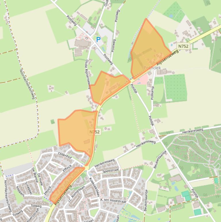 Kaart van postcodegebied 7475VE.