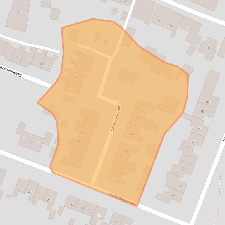 Kaart van postcodegebied 7478BZ.