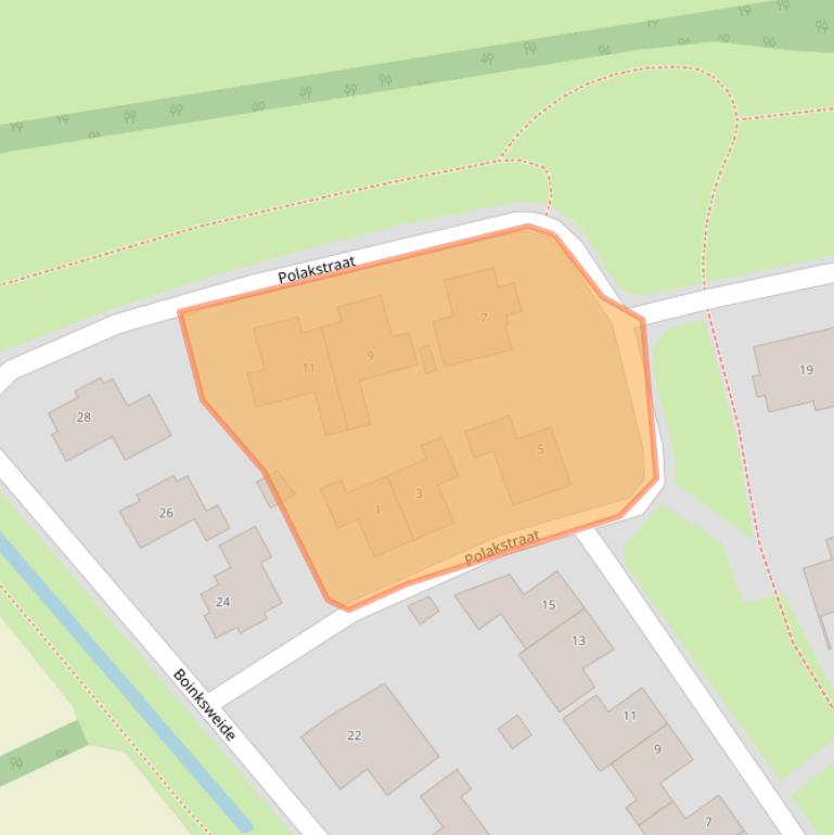Kaart van postcodegebied 7478DH.