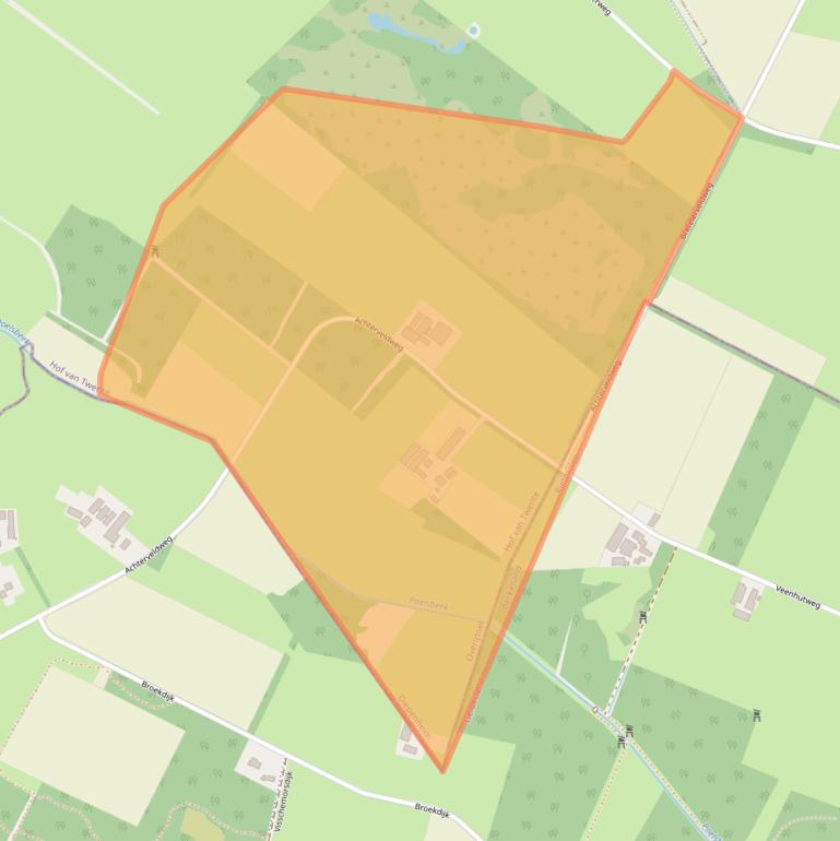 Kaart van postcodegebied 7478PH.