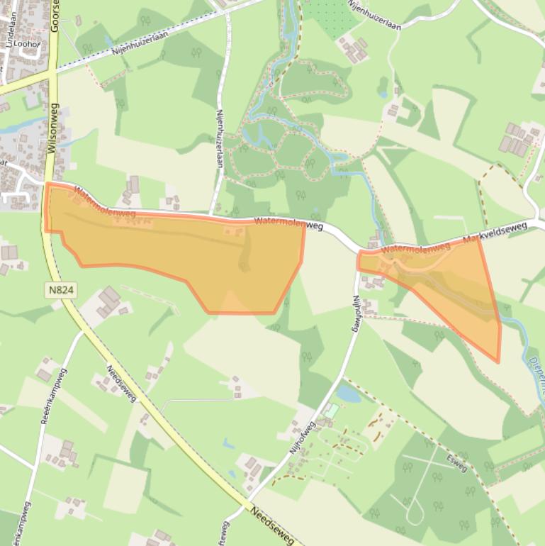 Kaart van postcodegebied 7478PW.
