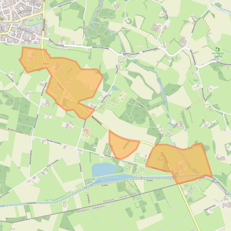 Kaart van postcodegebied 7478PZ.