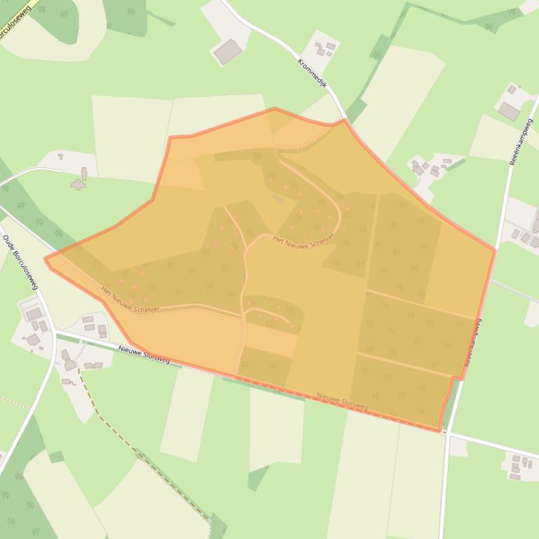 Kaart van postcodegebied 7478RC.