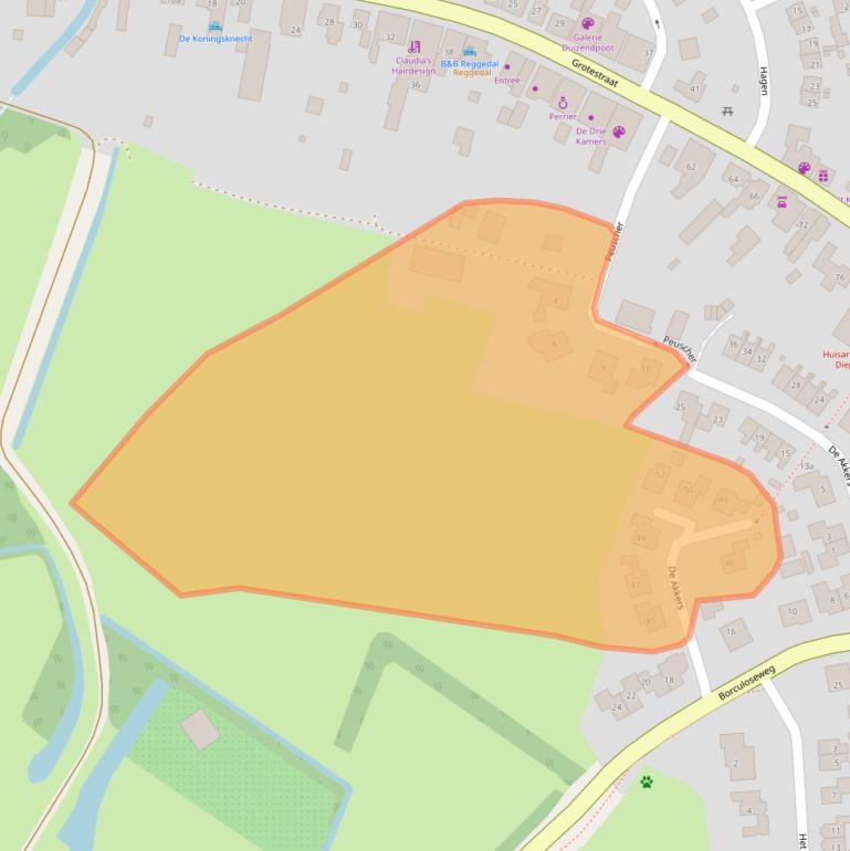 Kaart van postcodegebied 7478RD.