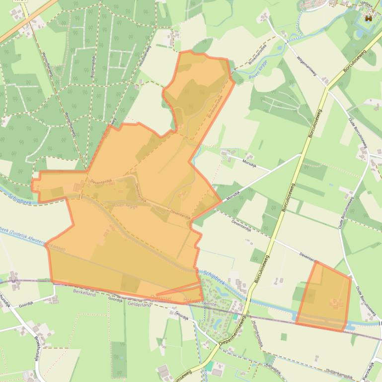 Kaart van postcodegebied 7478RR.
