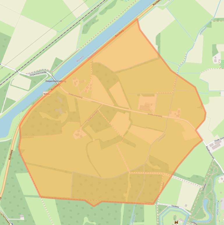 Kaart van postcodegebied 7478RW.