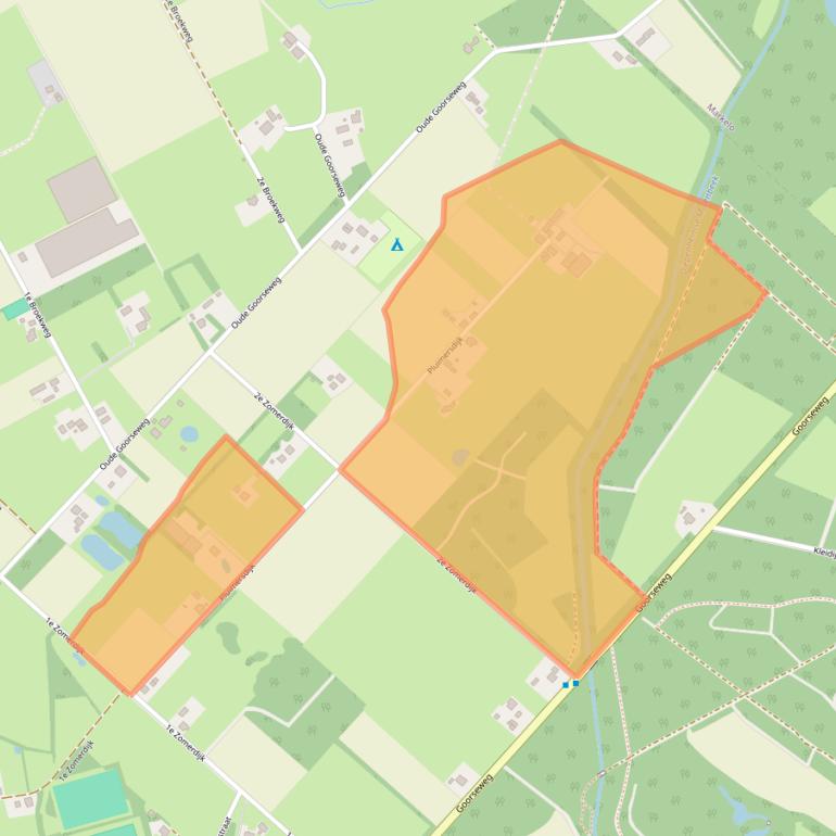 Kaart van postcodegebied 7478SG.