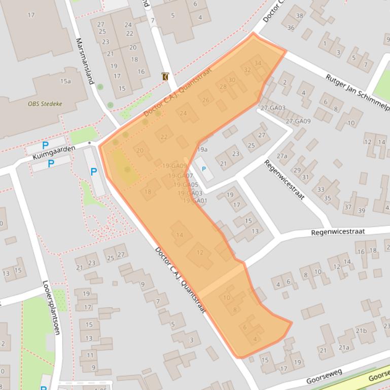 Kaart van postcodegebied 7478XB.