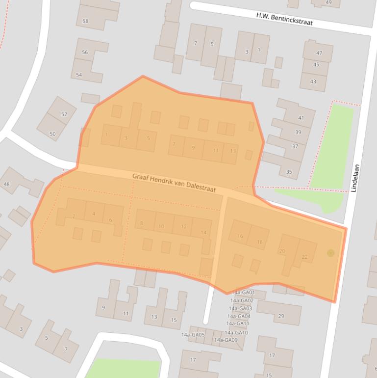 Kaart van postcodegebied 7478XH.