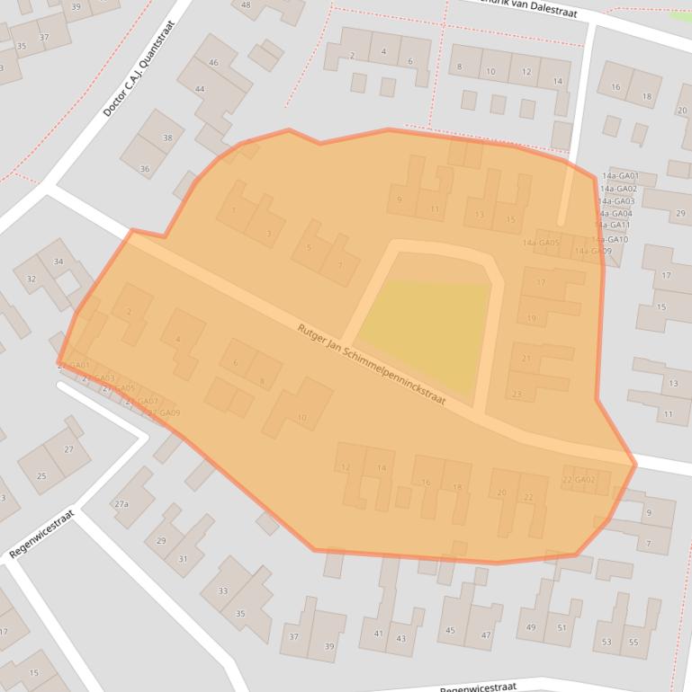 Kaart van postcodegebied 7478XJ.