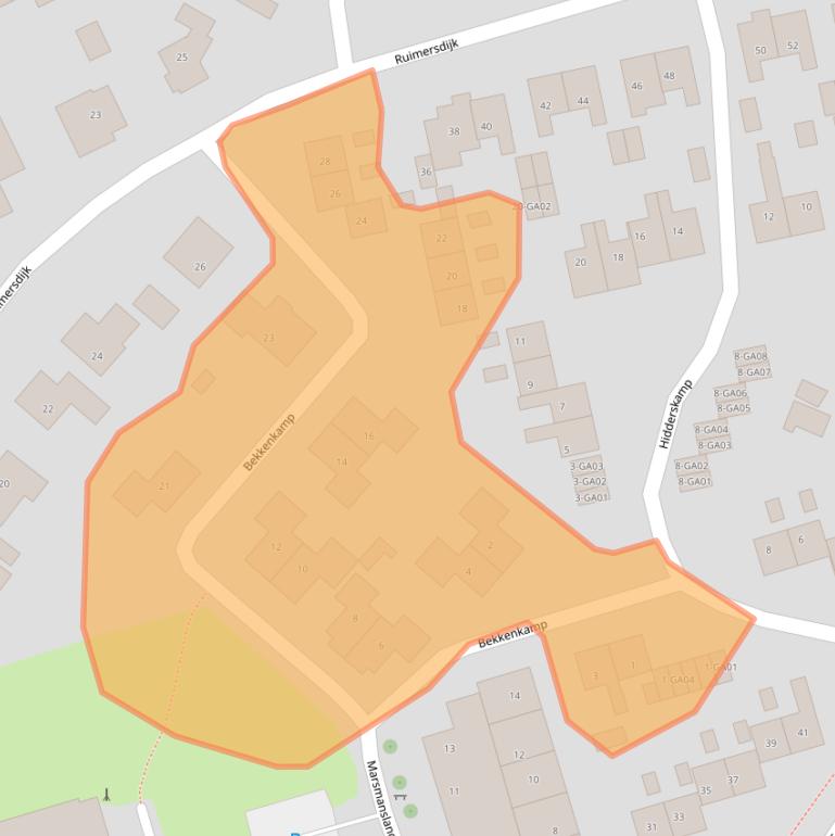 Kaart van postcodegebied 7478XM.