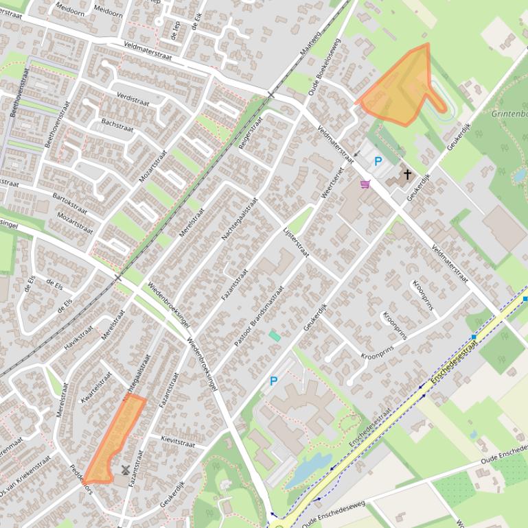 Kaart van postcodegebied 7481AX.