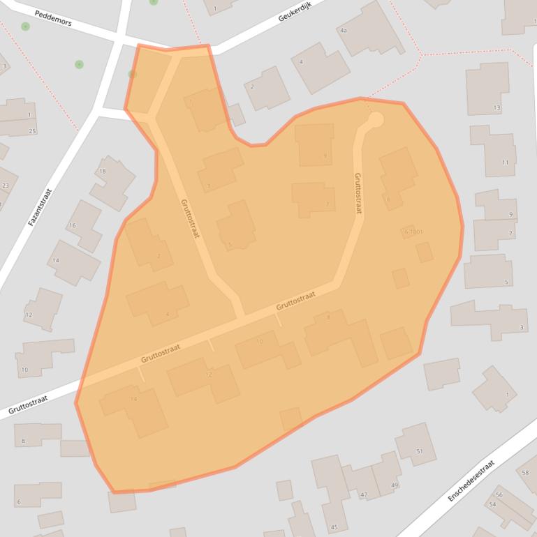 Kaart van postcodegebied 7481BA.