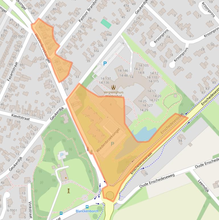 Kaart van postcodegebied 7481BT.