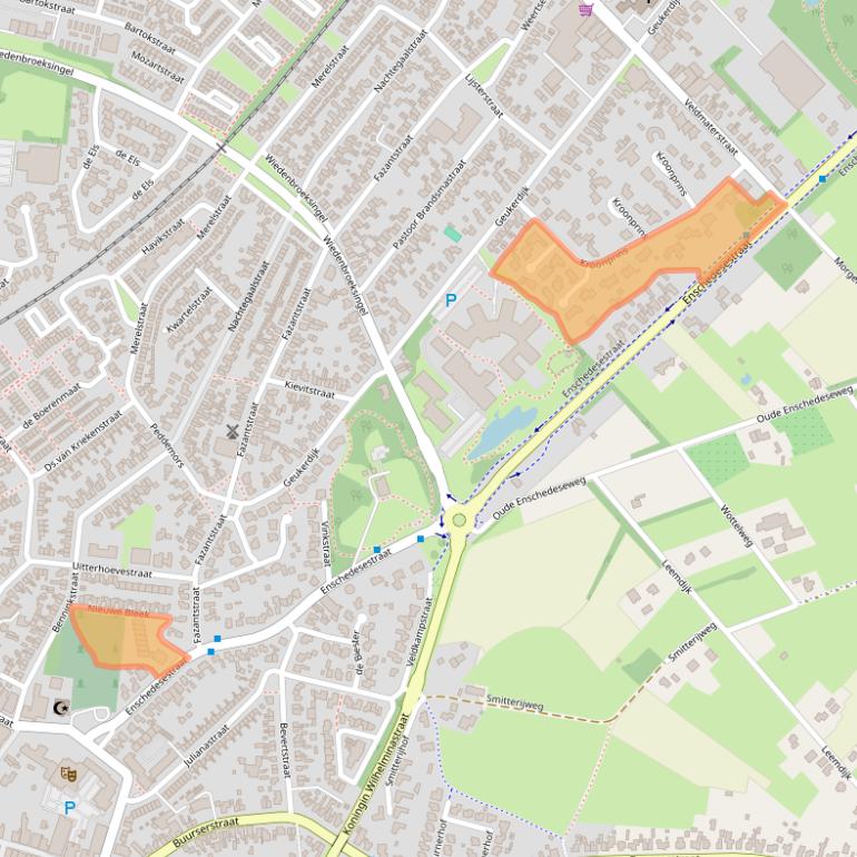 Kaart van postcodegebied 7481CJ.