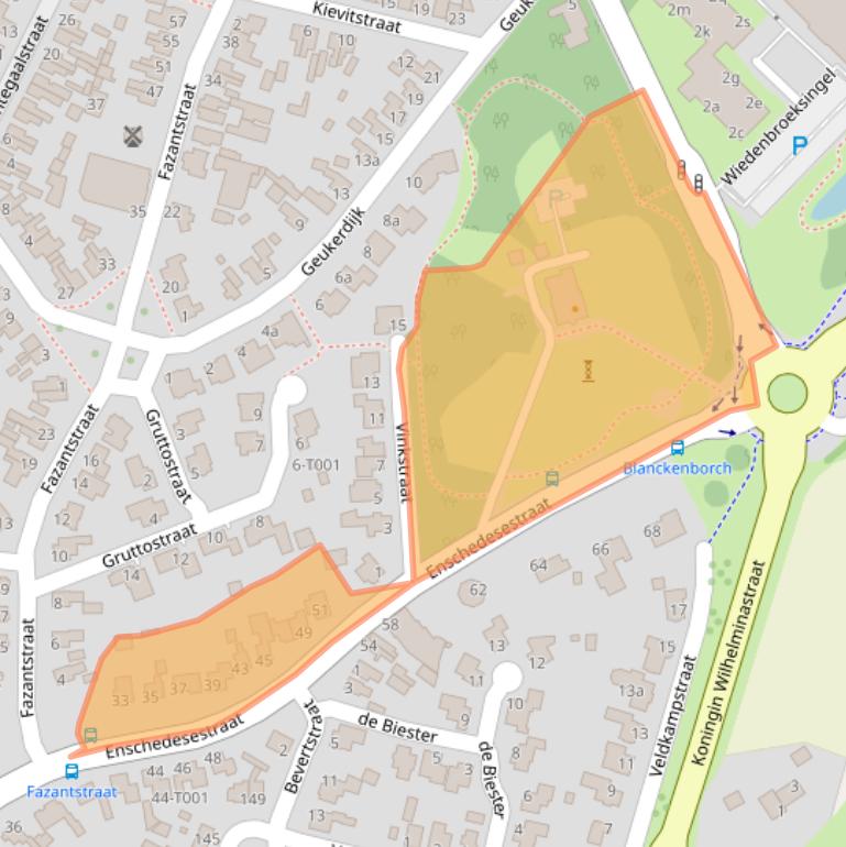 Kaart van postcodegebied 7481CL.