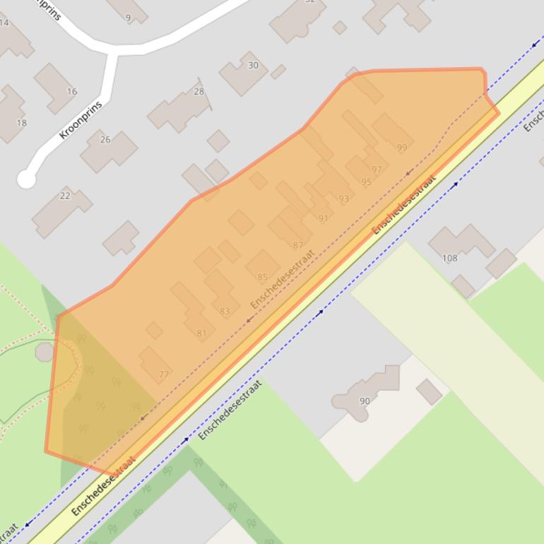 Kaart van postcodegebied 7481CM.