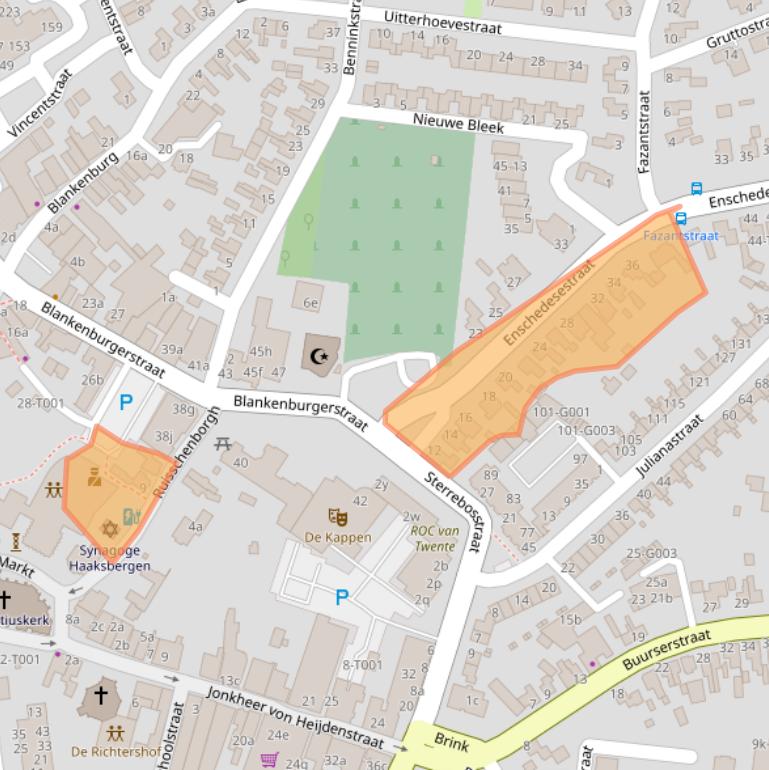 Kaart van postcodegebied 7481CR.