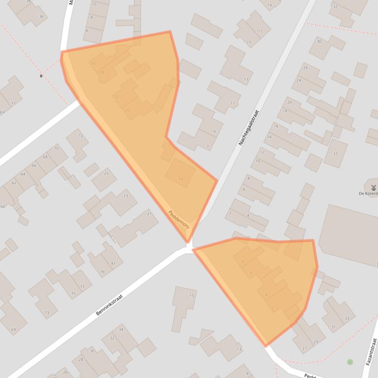 Kaart van postcodegebied 7481DG.