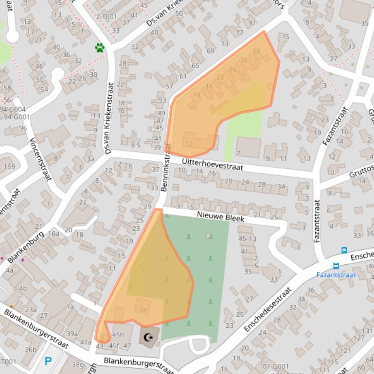 Kaart van postcodegebied 7481DL.