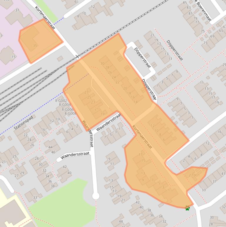 Kaart van postcodegebied 7481DS.