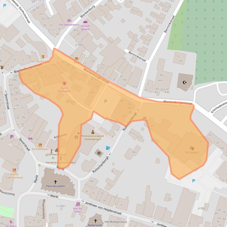 Kaart van postcodegebied 7481EB.