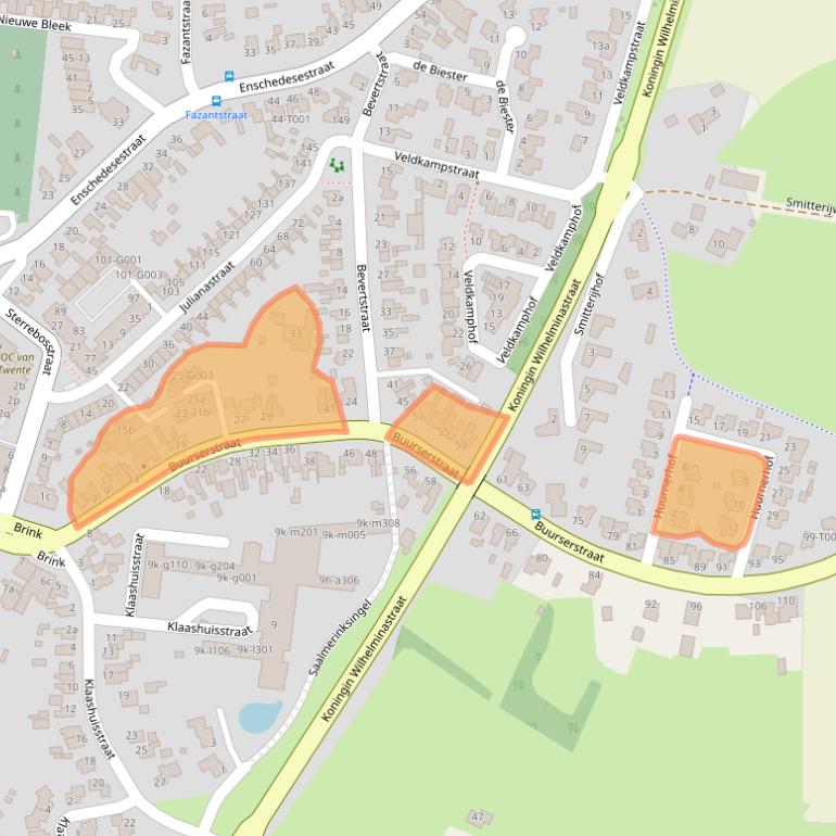 Kaart van postcodegebied 7481EG.