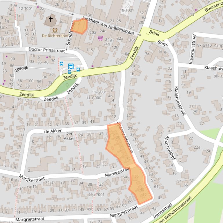 Kaart van postcodegebied 7481ET.